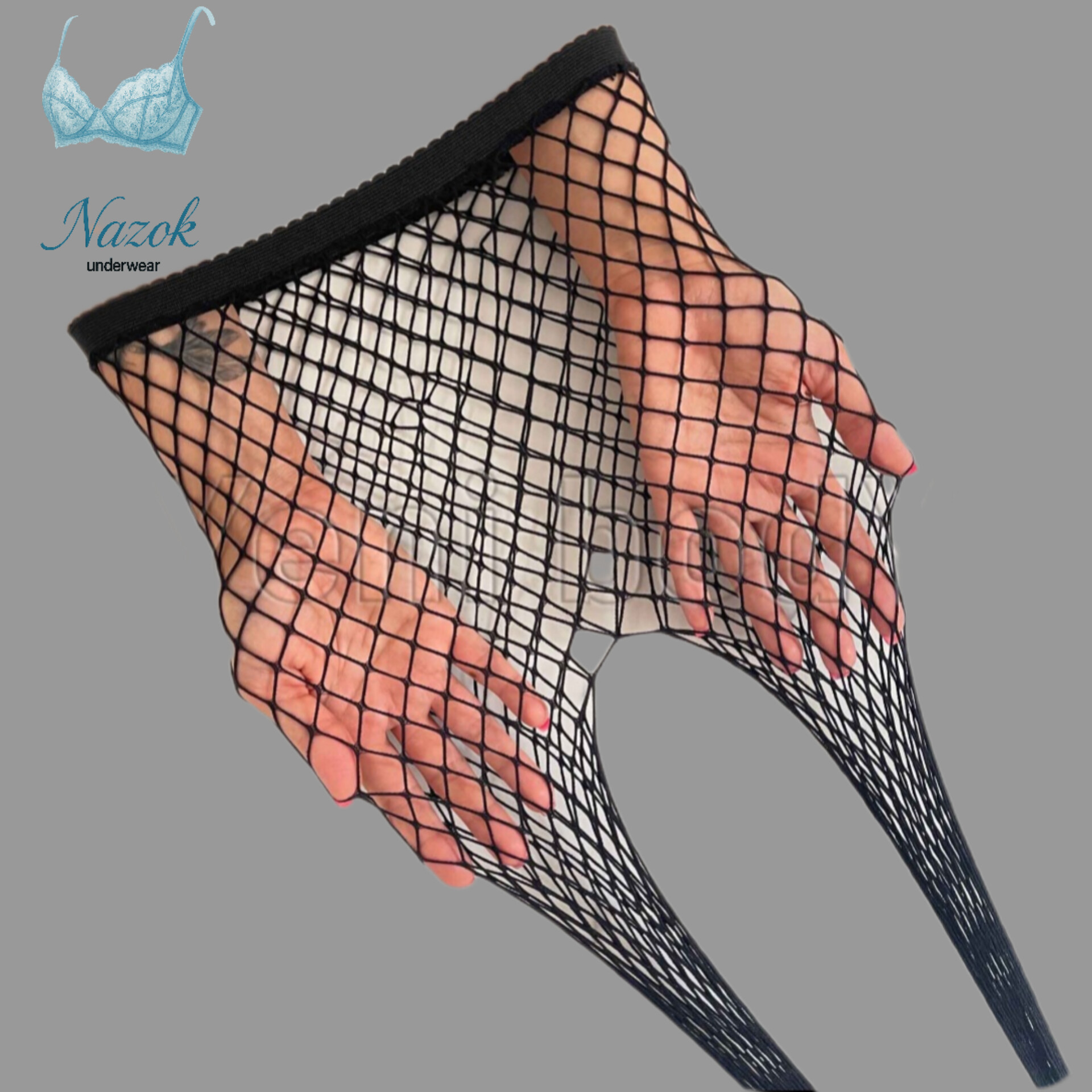 جوراب شلواری زنانه فیشنت درشت و متوسط رنگ مشکی برند پنتی