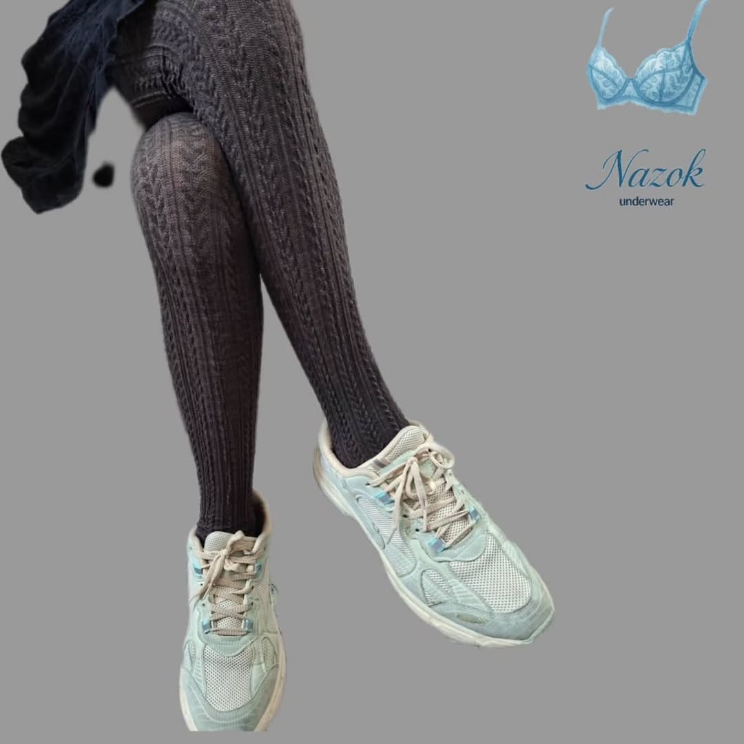 جوراب شلواری زنانه پنتی قهوه‌ای سوخته، سبک و راحت، تکمیل‌کننده استایل زنانه شیک