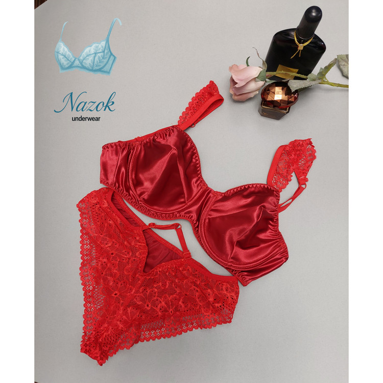 قیمت ست سوتین و شورت قرمز زنانه Solin Lingerie، انتخابی خاص و رمانتیک