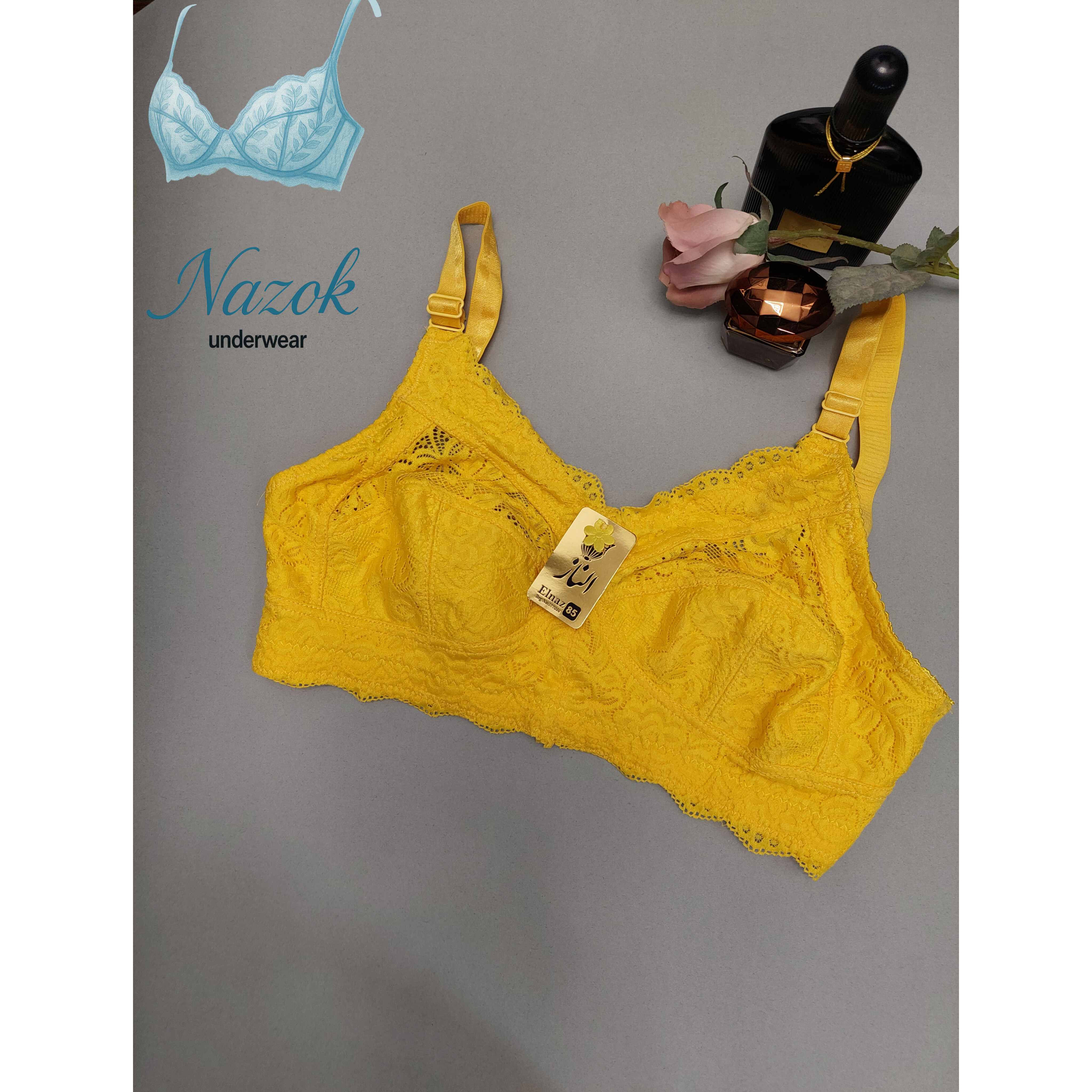 سوتین زنانه بدون فنر برند الناز کش پهن