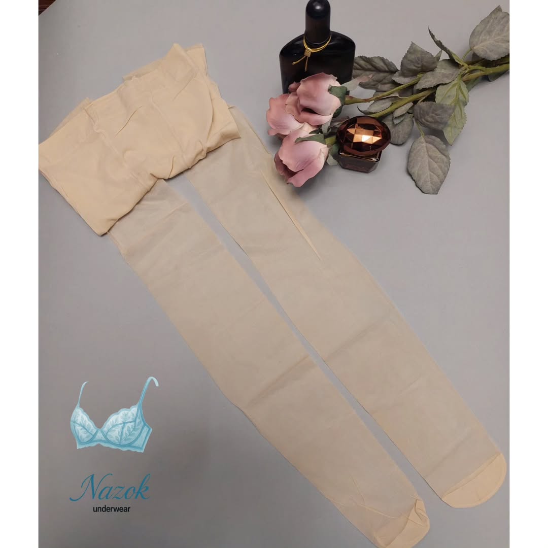 جوراب شلواری شیشه ای زنانه برند Penti رنگ کرم  ضخامت ۱۰