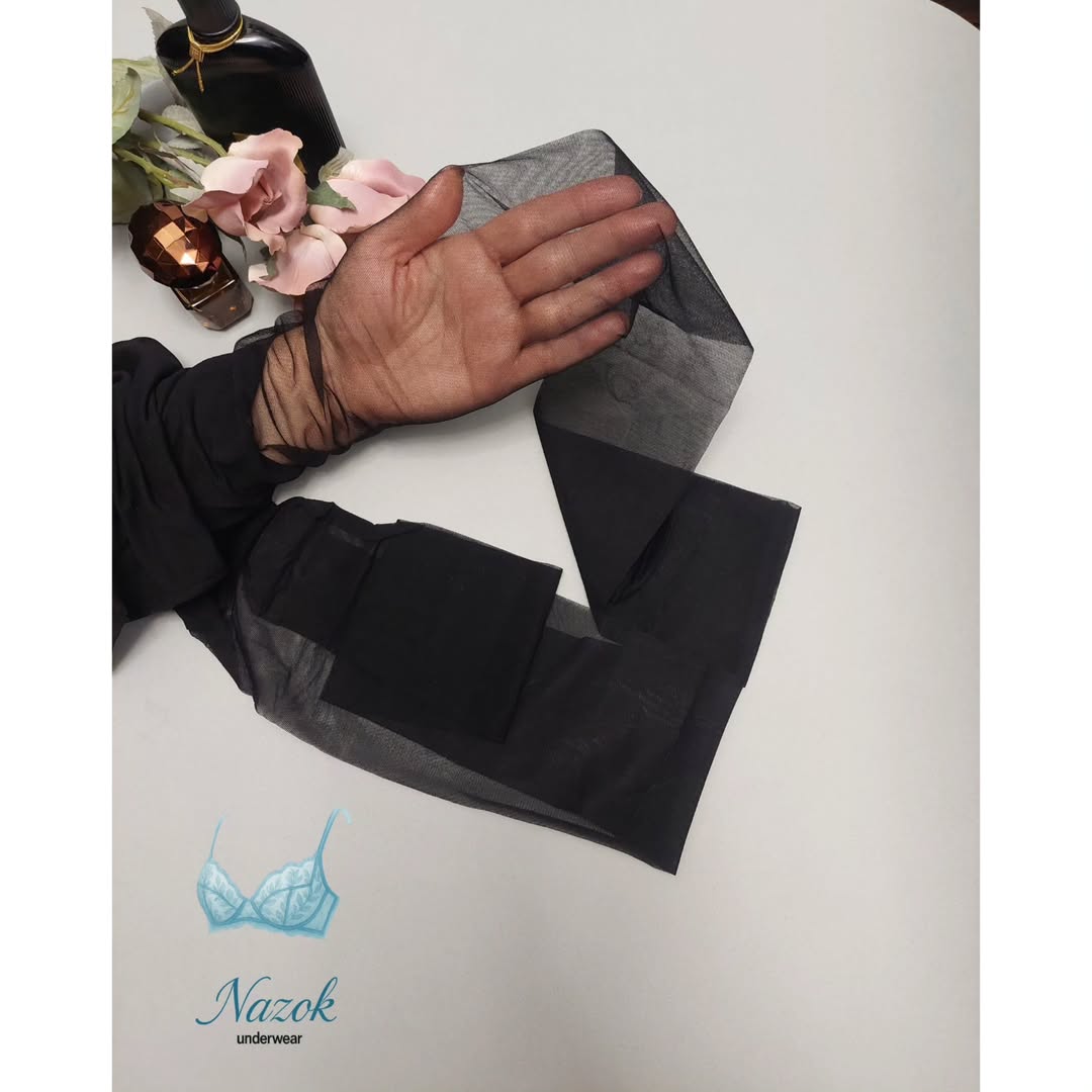 خرید جوراب شلواری شیشه‌ای مشکی زنانه برند پنتی